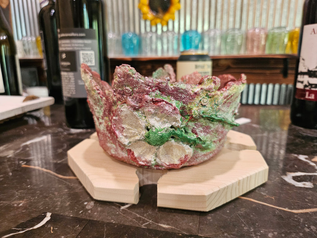 Recycled paper clay bowl
